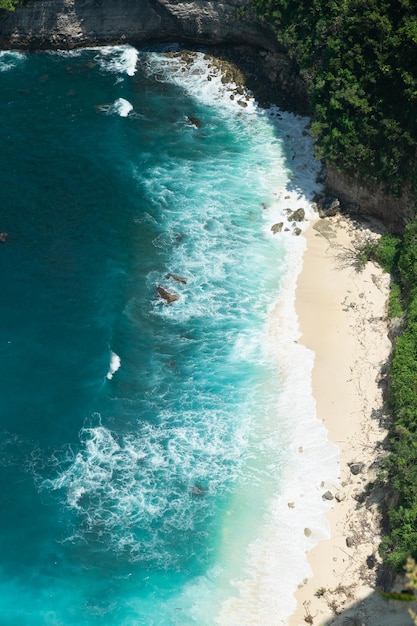 Photo vue aérienne de la plage