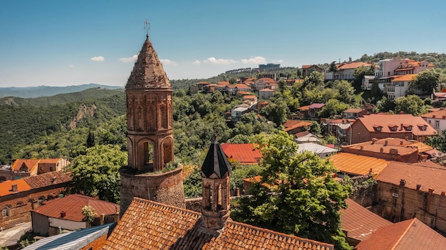 Vue aérienne de sighnaghi