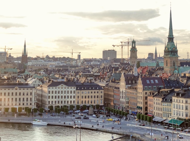 Vue aérienne de Stockholm