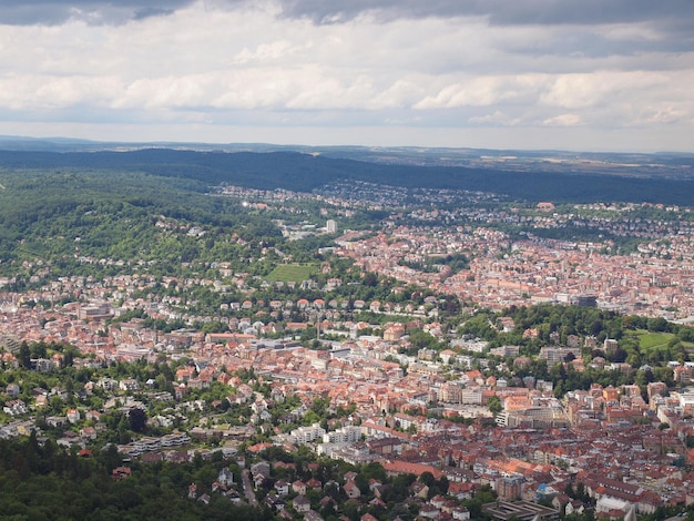 Vue aérienne de Stuttgart, Allemagne