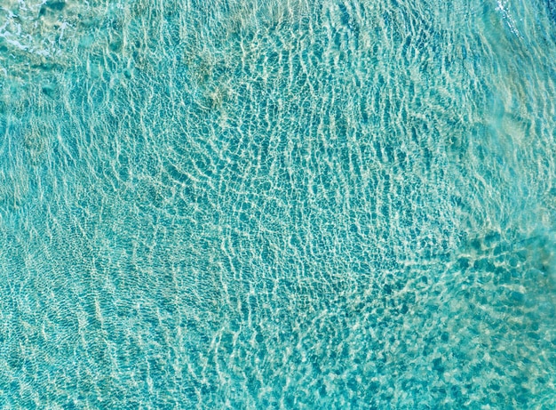 Vue aérienne de la surface de la mer texture de la surface de l'eau