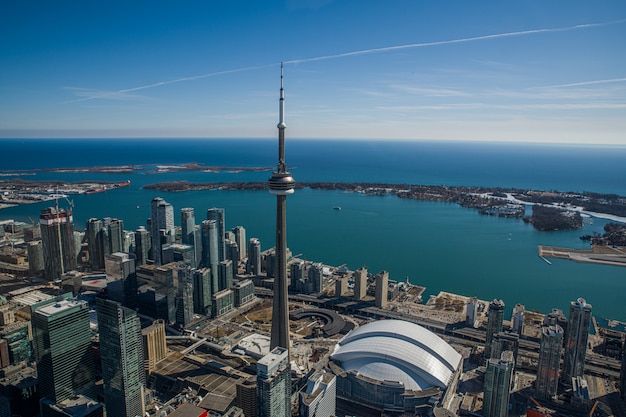 Vue aérienne de Toronto skyline au Canada