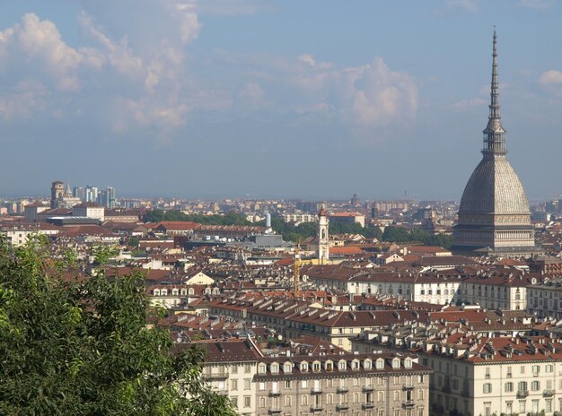 Vue aérienne de Turin