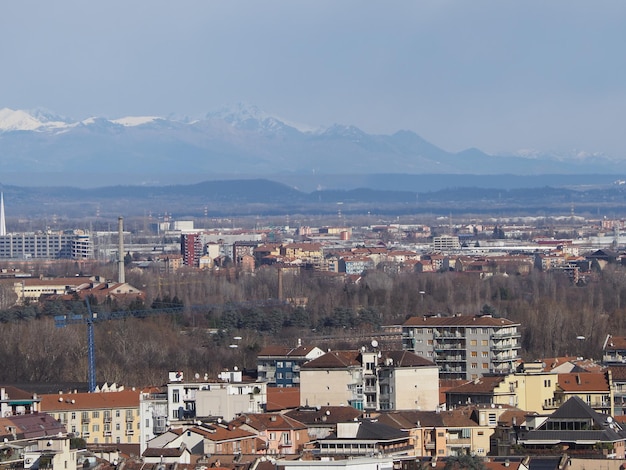 Vue aérienne de Turin