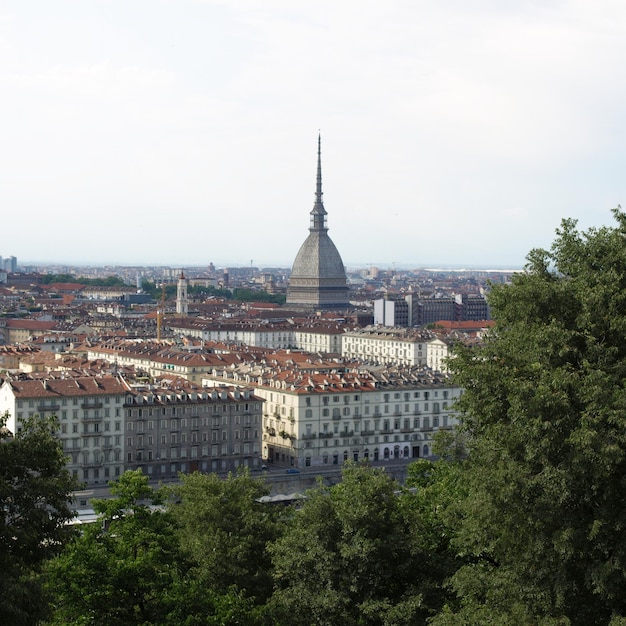 Vue aérienne de Turin