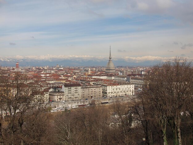 Vue aérienne de Turin