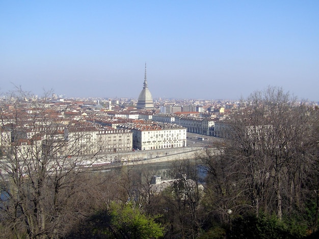 Vue aérienne de Turin