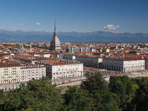 Vue aérienne de Turin