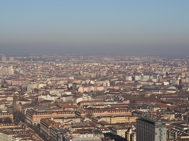 Vue aérienne de Turin