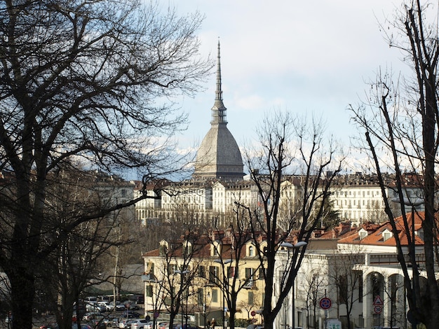 Vue aérienne de Turin