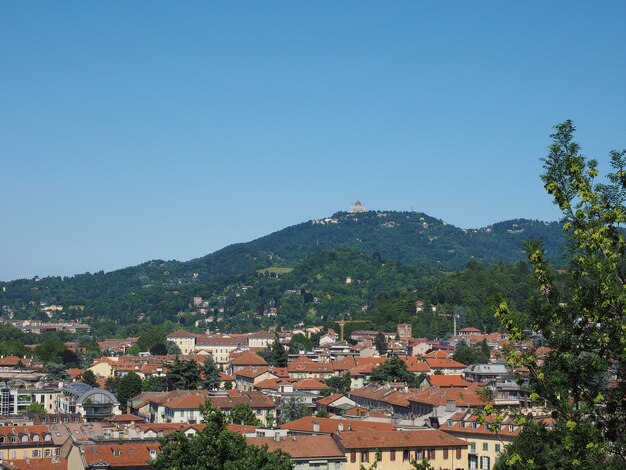 Vue aérienne de Turin