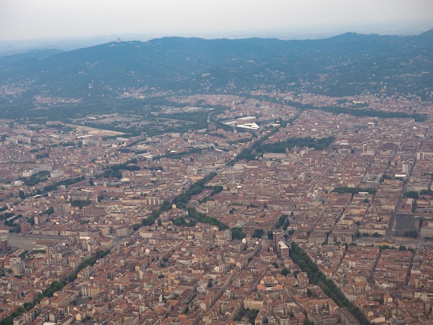 Vue aérienne de Turin