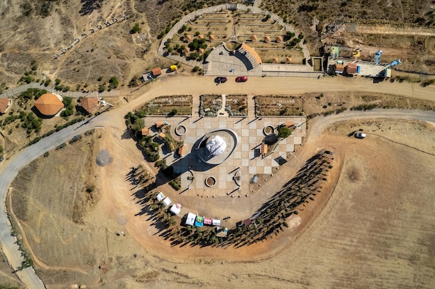 Photo vue aérienne de la vierge immaculée de la conception à huancayo