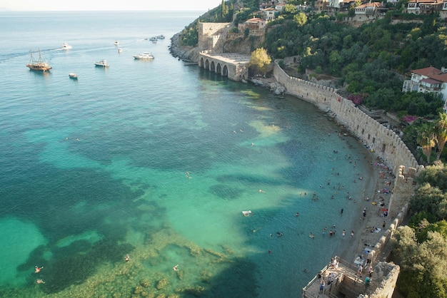 Vue aérienne de la ville d'Alanya à Antalya Turkiye