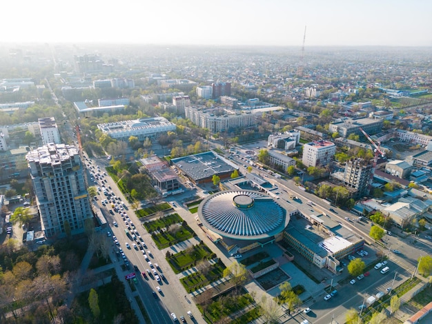 Vue aérienne de la ville de Bichkek au Kirghizistan