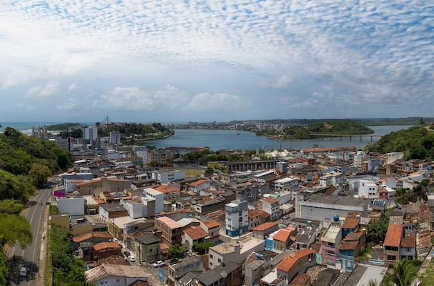 Vue aérienne de la ville d'Ilhéus Bahia Brésil.