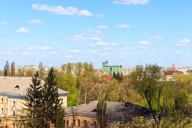 Vue aérienne sur la ville de Krementchoug en Ukraine