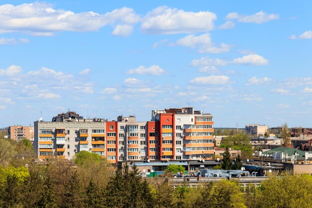 Vue aérienne sur la ville de Krementchoug en Ukraine