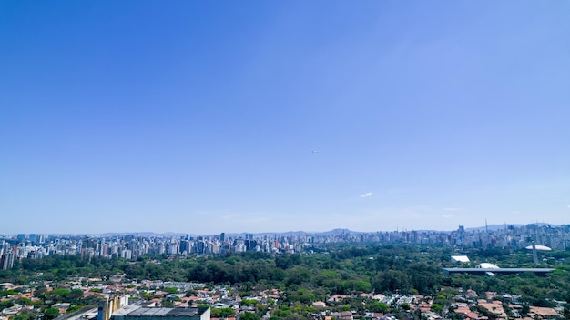 Vue aérienne de la ville de Sao Paulo, Brésil. Dans le quartier de Vila Clementino, Jabaquara.