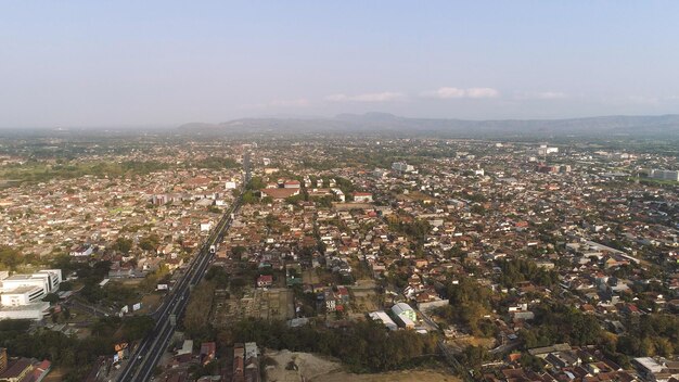 Photo vue aérienne de yogyakarta, en indonésie