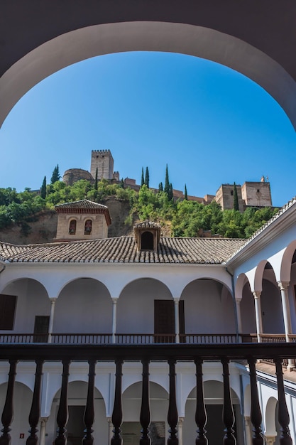 Vue de l'Alhambra à Grenade Espagne