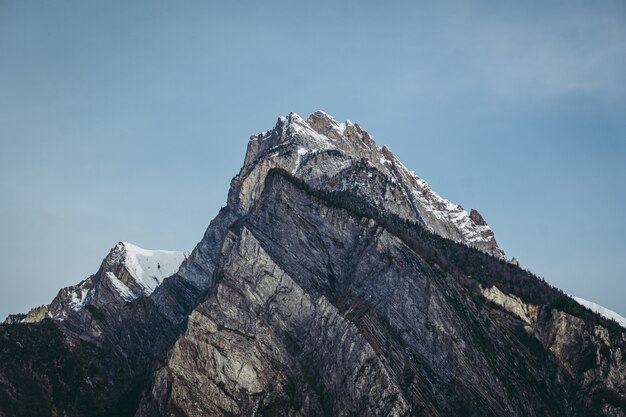 Vue sur les Alpes le long de la frontière française