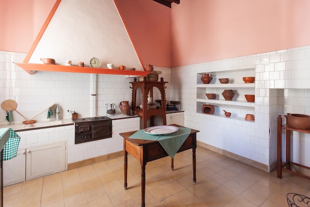 vue sur l'ancienne cuisine traditionnelle des canaries