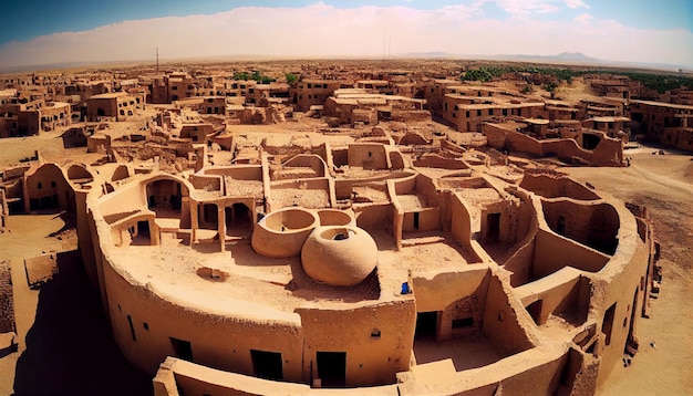 Une vue de l'ancienne ville de kashgar