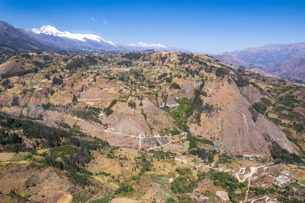 Vue des Andes dans la région d'Ancash