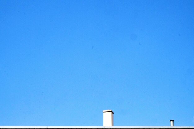 Vue à angle bas de l'arbre contre le ciel bleu clair