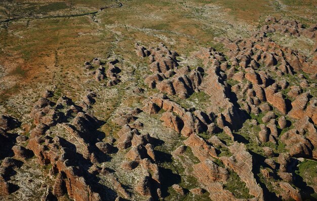 Photo vue d'angle élevé des bungles