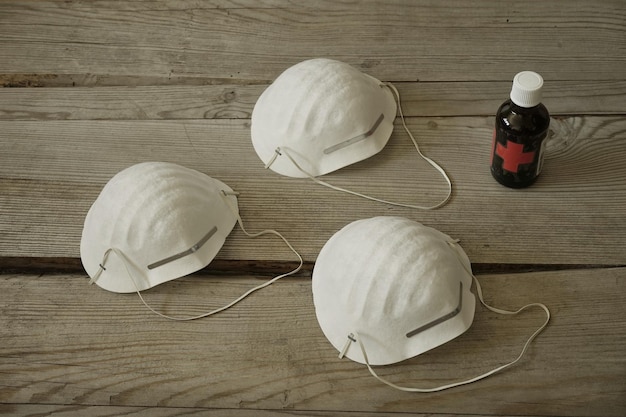 Vue d'angle élevé des coquillages sur la table