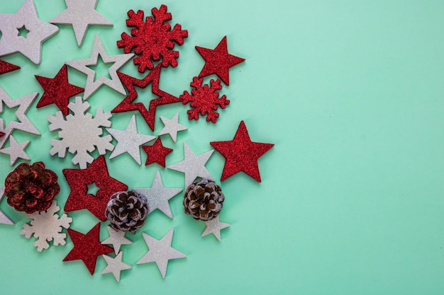 Vue d'angle élevé de la décoration de Noël