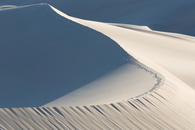 Vue d'angle élevé de la dune de sable