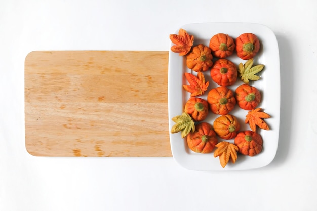 Photo vue d'angle élevé des fruits dans l'assiette sur la table