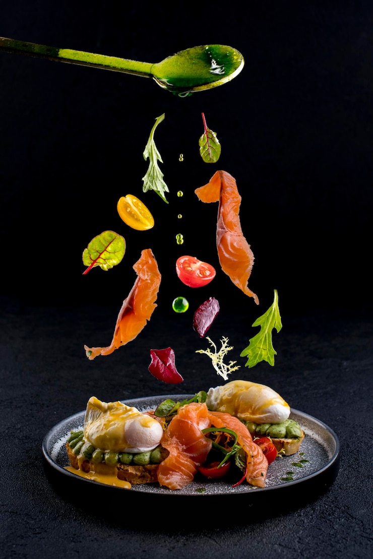 Photo vue d'angle élevé des fruits dans l'assiette sur la table