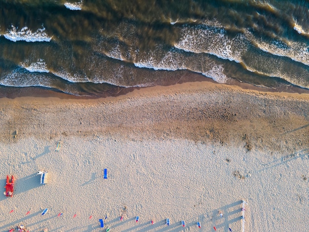 Photo vue d'angle élevé de la plage