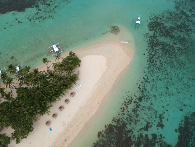 Photo vue d'angle élevé de la plage