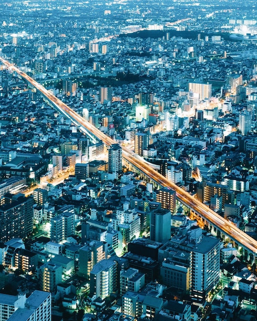Photo vue d'angle élevé de la ville
