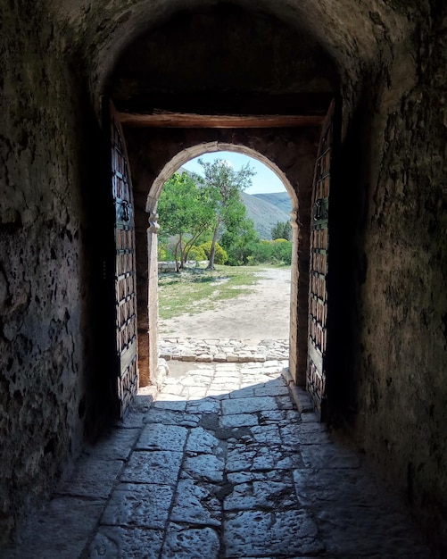 Vue de l'arcade dans le tunnel