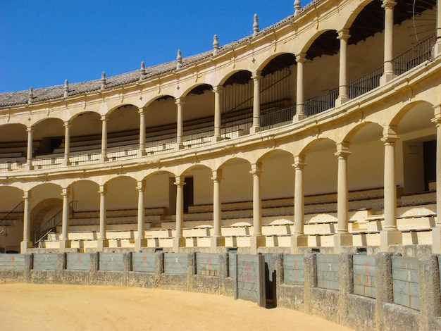 Vue de l'arène de corrida Gros plan Ronda Espagne