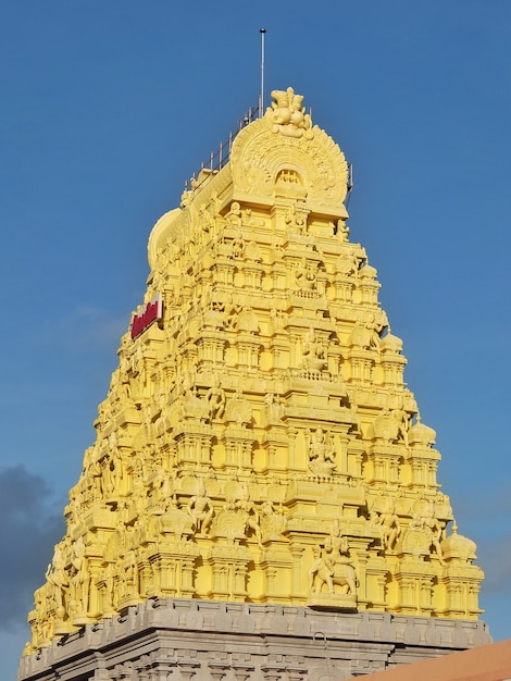 Vue d'Arulmigu Ramanathaswamy Temple à Rameshwaram Inde