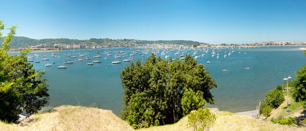 Vue sur la baie d'Hendaye, Pyrénées