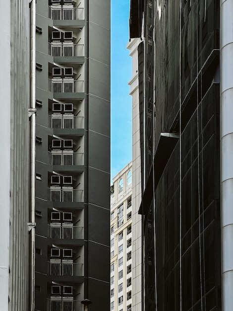 Vue à bas angle d'un bâtiment moderne