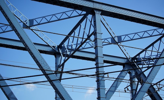 Vue à bas angle du pont contre le ciel