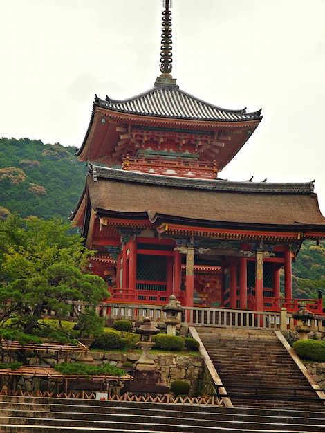 Vue en bas angle du temple