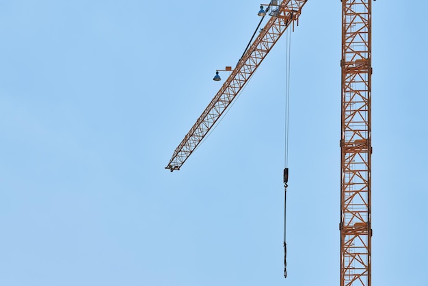 Vue en bas angle de la grue contre un ciel dégagé