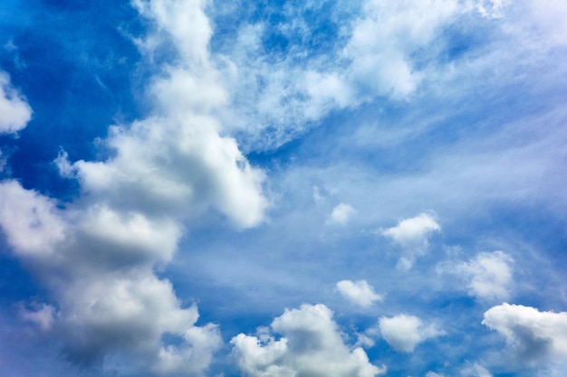 Photo vue à bas angle des nuages dans le ciel