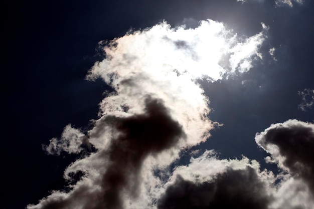 Vue à bas angle des nuages dans le ciel