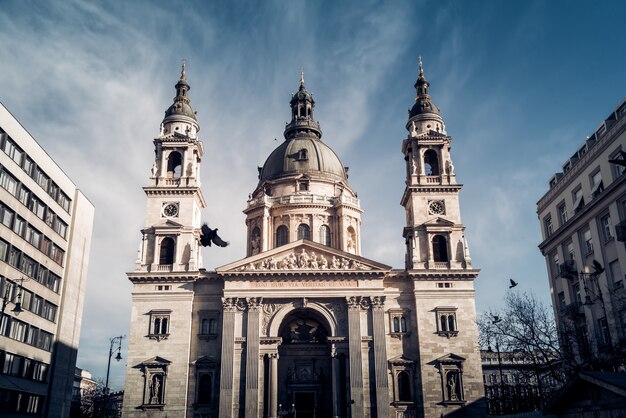 Vue de la basilique Saint-Étienne de la rue